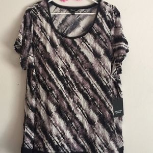 Simply Vera IX Short-Sleeved Blouse with Lace Bott